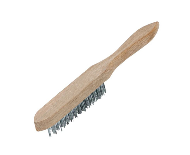 Щетка 3-х рядная металлическая, деревянная ручка Sparta 748205