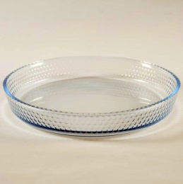 Форма для запекания стеклянная жаропрочная круглая d-32см h-5см 2,95л Соты Brart 45314