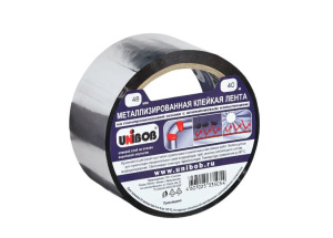 Скотч (клейкая лента) металлизированный 48мм х 40м Unibob 25234