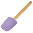 Лопатка силиконовая 28см деревянная ручка, лавандовый Alpenkok AK-6079S