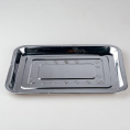 Поднос из нержавеющей стали прямоугольный 35х50х2см 463