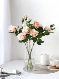 Ваза для цветов стеклянная цилиндр h-25см d-11см прозрачная, б/уп WRD-164/751174