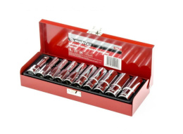 Головки торцевые набор 10шт. удлиненные 1/2" Matrix 13581