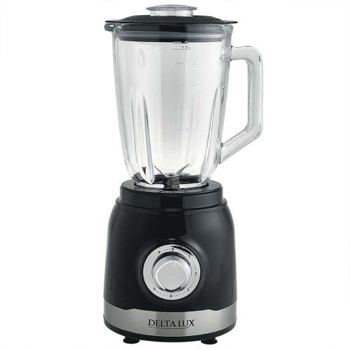 Блендер стационарный с чашей 1300Вт, черный Delta lux DE-7301