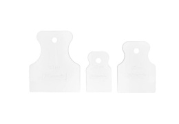 Шпателя набор 3шт. (40-60-80мм) резина белая Matrix 858275