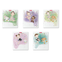 Тетрадь  12 листов линейка ErichKrause Девочка талант Mix раск 58236