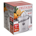 Соковыжималка электрическая  40Вт, для цитрусовых, белый Delta lux DE-2401