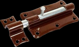 Шпингалет Кунгур ЗТ2-100, коричневый, 100мм Кунгур 42568