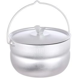 Котелок туристический алюминиевый  6,0л с крышкой металлическая ручка Калитва 19060