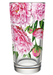 Набор стаканов стеклянных 6шт. 230мл высокие Пионы, в п/у Декостек 146-Д
