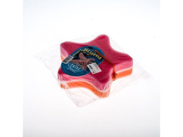 Губка для тела банная Звездочка 16х13х4,5см Pride ГБ025