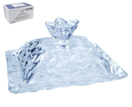 Масленка стеклянная квадратная 11,5х11,5х8см, в п/у Lavenir 103661