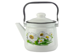 Чайник эмалированный 2,5л с подвижной металл. ручкой с декором Магн, в ассортименте Эмаль Магнитогорск 2711/4