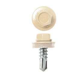 Саморез кровельный 5,5х25 RAL 1015 (свет.слоновая кость) Daxmer 277-10155525д
