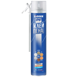 Клей-пена "ZIGGER PF" бытовая, всесезонная 750мл , 800 г 01-03-46