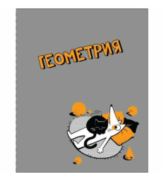 Тетрадь  48 листов П Геометрия Пес и Кот 14200