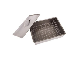 Коптильня из огнеупорной стали 1 ярусная 35х25х10см, в коробке Домашний Сундук ДС-442