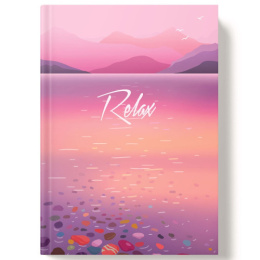 Книжка записная А5  96 листов Релакс, книжный переплет 13456
