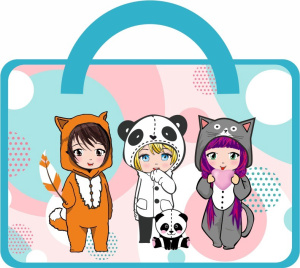 Папка-портфель детский Веселые друзья 6022