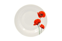 Тарелка фарфоровая мелкая 205мм Маков цвет Lavenir т8-4325#