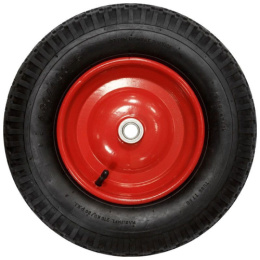 Колесо для тачки строительной 2-колесной пневматическое 380мм с подшипником, 4,80/4,00х8, внутренний d-20мм