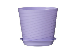 Горшок для фиалок пластиковый Верона с поддоном 0,75л d-11см h-10см лаванда 5plast 5PL0388
