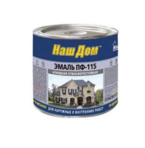 Эмаль ПФ-115 ТУ серая  1,8кг Наш Дом