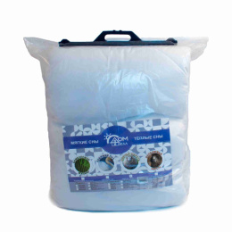 Одеяло 172х205см Всесезонное Овечья шерсть (п/э 70) в пакете ДомВелл 