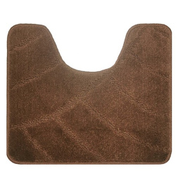 Коврик напольный для туалета U-type на латекс. основе  45х 55см толщина 11мм, т.коричневый Banyolin
