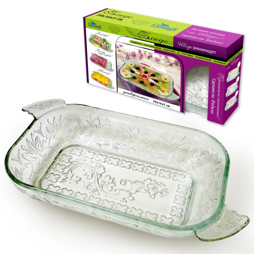 Шубница стеклянная 300х160х50мм Цветок, в п/у Larange 103-400