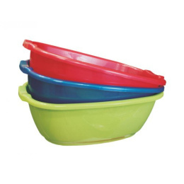 Таз пластиковый овальный 25л цвета в ассортименте Альтернатива М381
