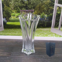 Ваза для цветов стеклянная кубок h-25см d-15см Радужный Дом РД20655