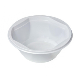 Миска одноразовая 600мл, для горячего и холодного, белый Юпласт ЮПОС2497