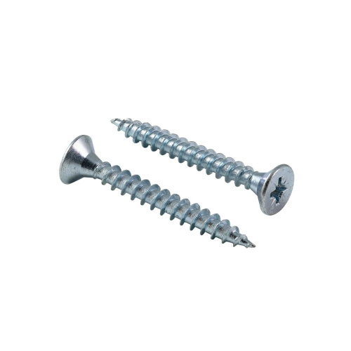 Шуруп 4,0х45 для дерева, потай, белый цинк 377-445б