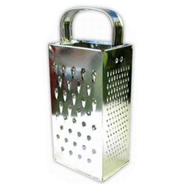 Терка 4 грани h-20см жестяная, металлическая ручка Никис Тм-3