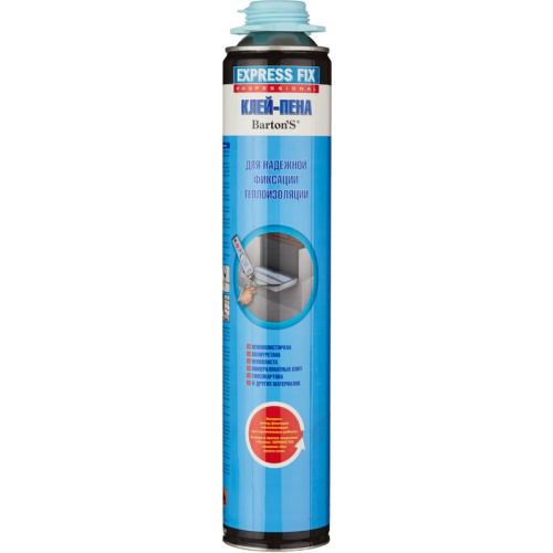 Клей-пена для теплоизоляции Express Fix 840г 750г/1000мл Bartons