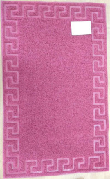 Коврик придверный резиновый пористый Лапша 50х 80см Меандр, бордовый ComeForte