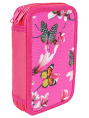 Пенал двухкамерный Малиновые бабочки ПН-5189