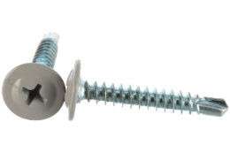 Саморез с п/ш со сверлом 4,2/19 RAL 7004 (серый) 283-42197004