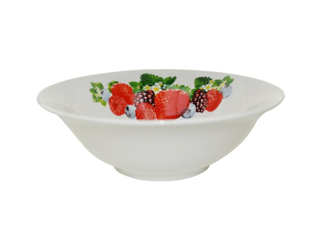 Салатник фарфоровый 175мм/600мл Сочные ягоды Lavenir с7-7682#