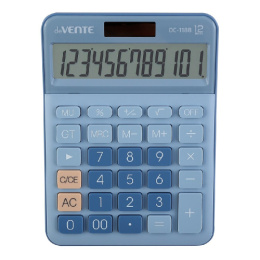 Калькулятор Devente DC-118B 12 разрядов, 126х175х42мм, голубой/синий 4031345