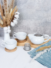 Набор чайный фарфоровый  7 предметов 250мл на 2 персоны, чайник 0,55л, в инд/у EDC-691/751703