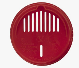 Крышка сливная полиэтиленовая винтовая Твист d-100мм, цвета в ассортименте Москвичка