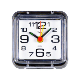 Будильник механический кварцевый  7 х  7см Классика, прозрачный 21 Век В1-001