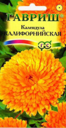 Календула Калифорнийская махровая 0,3г цветной пакет Гавриш