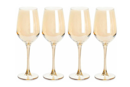 Набор бокалов для вина стеклянных Золотой мед 4шт. 270мл, в п/у Luminarc P9306