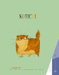 Тетрадь  80 листов Озорной рыжик, 5 предметов, высечка С0246-34