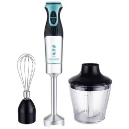Блендер погружной с измельчителем 1500Вт, EN-139, 2 скорости, черный с бирюзовым Energy 105259