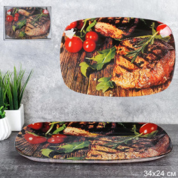 Блюдо стеклянное прямоугольное глубокое 340х240мм, в п/у S445014C-T317W/731800