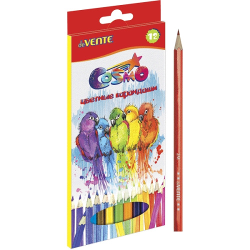 Карандаши цветные 12 цветов Devente Cosmo 2М 5022303